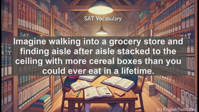 Video thumbnail for 5000 Must Know SAT Vocabulary - SAT Vocabulary: Understanding 'Superabundance'