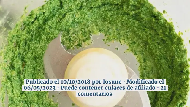 Video thumbnail for Pesto de Kale Vegano