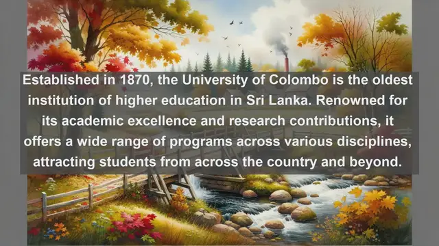 Video thumbnail for Uncovering Academic Excellence: Top 10 Universities in Sri Lanka