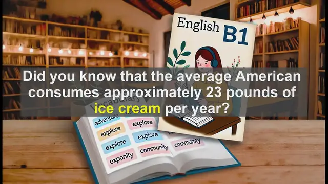Video thumbnail for 2500 Must Know CEFR B1 Vocabulary - Ice Cream: A Sweet Lesson in Advanced English