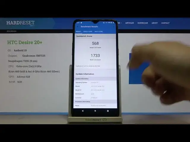 Video thumbnail for HTC Desire 20+ – Geekbench CPU Benchmark Test