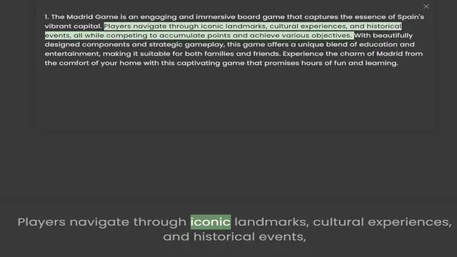 Video thumbnail for 1. The Madrid Game is an engaging and immersive board game that captures the essence of Spain's vibrant capital. Players navigate through iconic landmarks, cultural experiences, and historical events, all while competing to accumulate poi