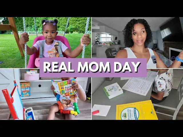 Video thumbnail for Day In The Life of a Stay at Home Mom | Cleaning, Back to School Prep & Summer Fun