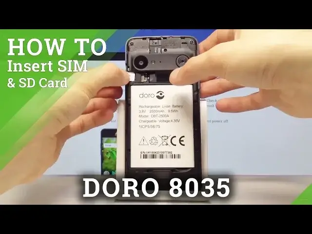 Video thumbnail for How to Insert Nano SIM & SD Card in DORO 8035 – SIM & SD Installation