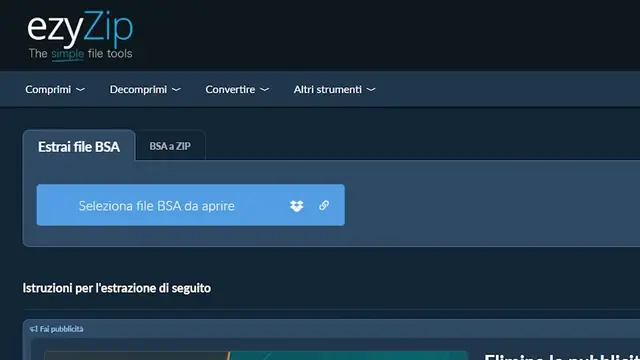 Video thumbnail for 📦 Come estrarre file BSA/BA2 online gratis | Nessuna installazione di programmi richiesta