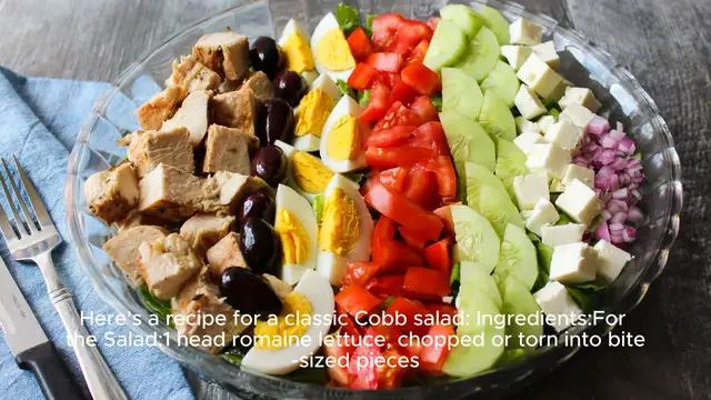 Video thumbnail for Cobb salad recipe