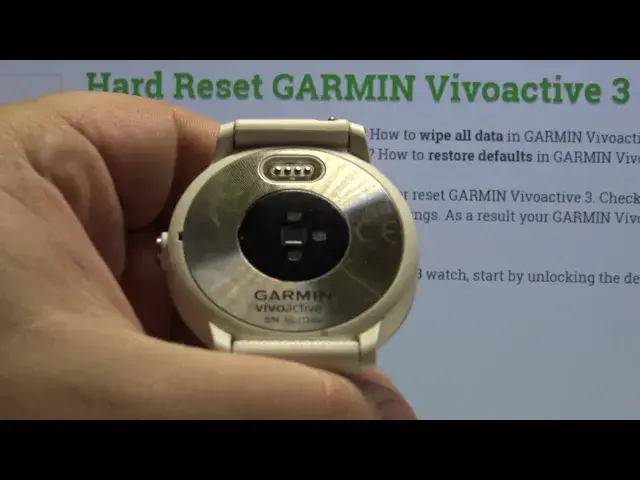 'Video thumbnail for How to Find Serial Number in GARMIN Vivoactive 3 - SN Location'