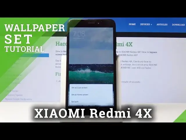'Video thumbnail for How to Change Wallpaper in Xiaomi Redmi 4X - Refresh Home Screen'