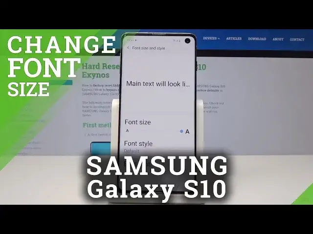 'Video thumbnail for How to Change Font Size in SAMSUNG Galaxy S10 - Set Up Text Style / Font Settings'