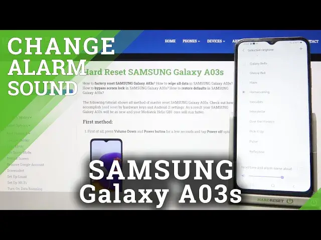 'Video thumbnail for Default Alarm Tones in SAMSUNG Galaxy A03s – Check Available Alarm Tones'