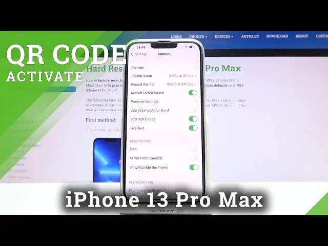 'Video thumbnail for How to Allow Camera to Scan QR Codes on iPhone 13 Pro Max – Enable QR Scanning'