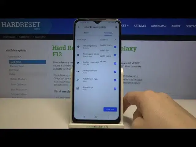 Video thumbnail for How to Delete Browsing Data on SAMSUNG Galaxy F12 – Erase Browser History