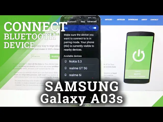 'Video thumbnail for How to Connect Bluetooth Device to SAMSUNG Galaxy A03S – Bluetooth Connection'