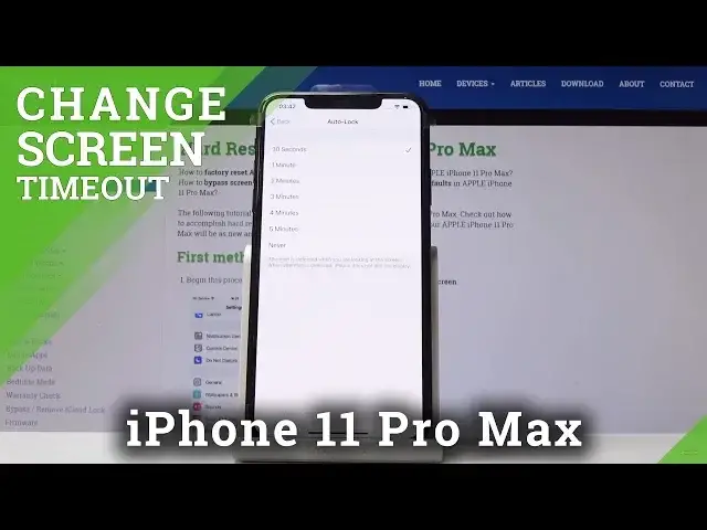 'Video thumbnail for How to Change Screen Timeout on iPhone 11 Pro Max - Screen Settings'