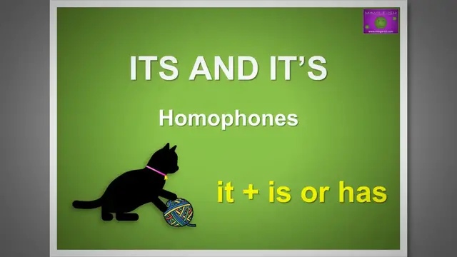 'Video thumbnail for Its vs It's: Master Homophones with Clear Examples'