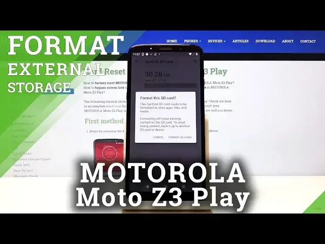 'Video thumbnail for How to Format SD Card in MOTOROLA Moto Z3 Play – Clean Memory Card'