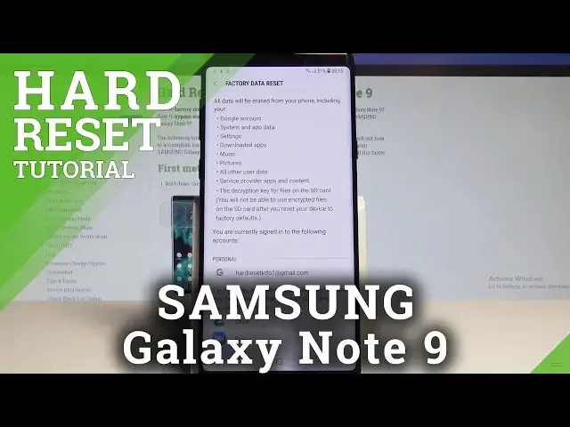 Video thumbnail for How to Factory Reset SAMSUNG Galaxy Note 9 - Restore Defaults / Wipe Data