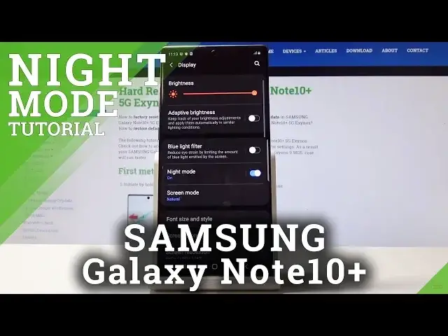 'Video thumbnail for How to Enable Night Mode in SAMSUNG Galaxy Note 10+ - Night Mode Settings'