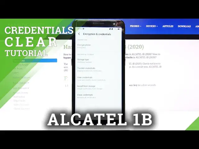 'Video thumbnail for How to Clear Credentials on ALCATEL 1B (2020) – Clear Security Data'