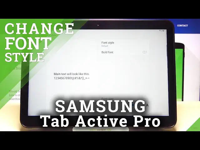 'Video thumbnail for How to Change Font Style on SAMSUNG Galaxy Tab Active Pro – Font Features'