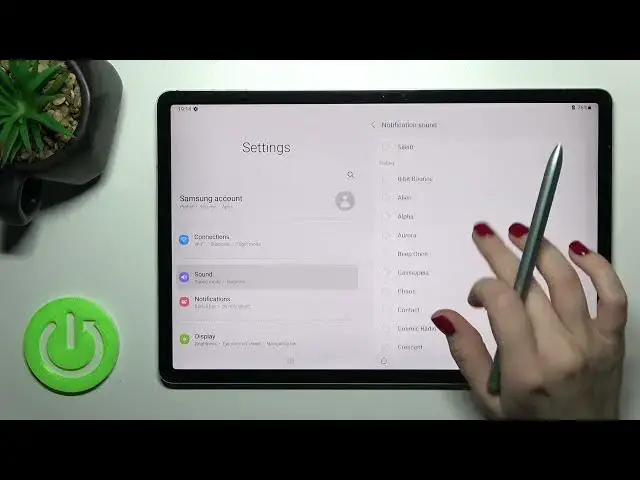 'Video thumbnail for How to Change Notifications Sound on SAMSUNG Galaxy Tab S7 FE - Sound Settings'