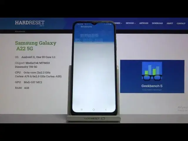 'Video thumbnail for Benchmark SAMSUNG Galaxy A22 5G | Geekbench 5 CPU | MediaTek Dimensity 700 4GB RAM Speed Efficiency'
