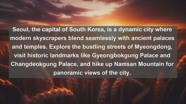 Video thumbnail for Exploring the Beauty of South Korea: Top 10 Most Beautiful Cities to Visit