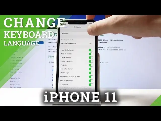 'Video thumbnail for How to Change Keyboard Language in iPhone 11 – Dictionary Settings'