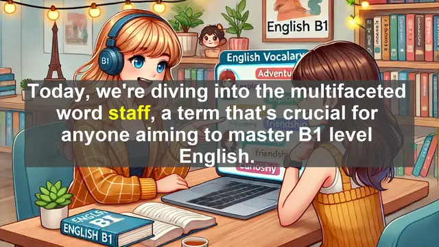 Video thumbnail for 2500 Must Know CEFR B1 Vocabulary - Understanding 'Staff': A Key Word for B1 English Mastery