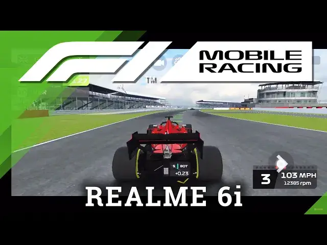'Video thumbnail for F1 Mobile Racing Game on Realme 6i - FPS Checkup'