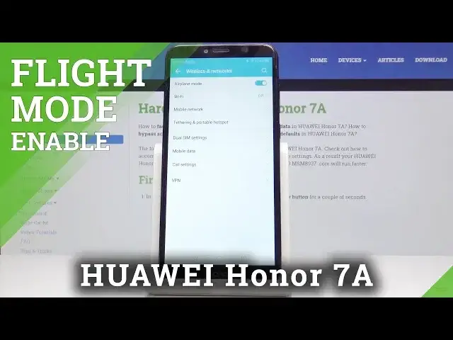 'Video thumbnail for How to Enable Airplane Mode in Huawei Honor 7A – Deactivate Networks'