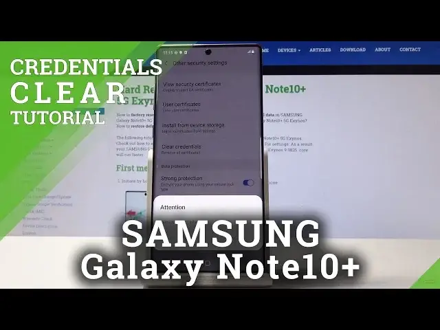 'Video thumbnail for How to Remove All Certificates in SAMSUNG Galaxy Note 10+ - Clear Credentials'