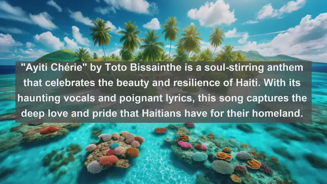 Video thumbnail for Melodic Treasures of the Caribbean: Top 10 Beautiful Songs from Haiti