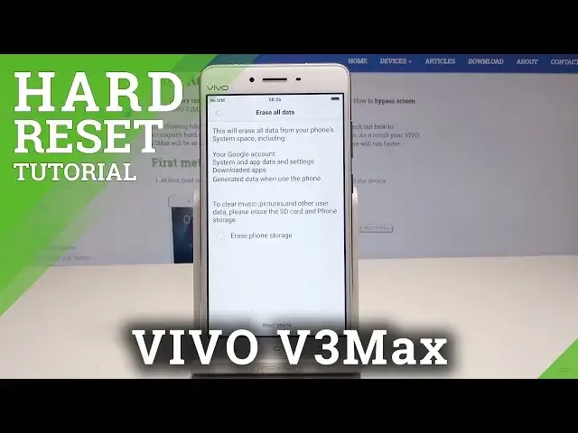 Video thumbnail for How to Perform Hard Reset in VIVO V3Max - Wipe Data / Factory Reset