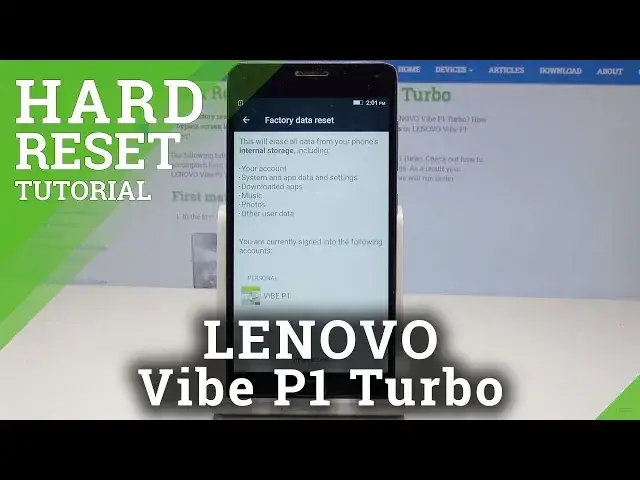 Video thumbnail for HARD RESET LENOVO Vibe P1 Turbo - Restore Defaults in LENOVO