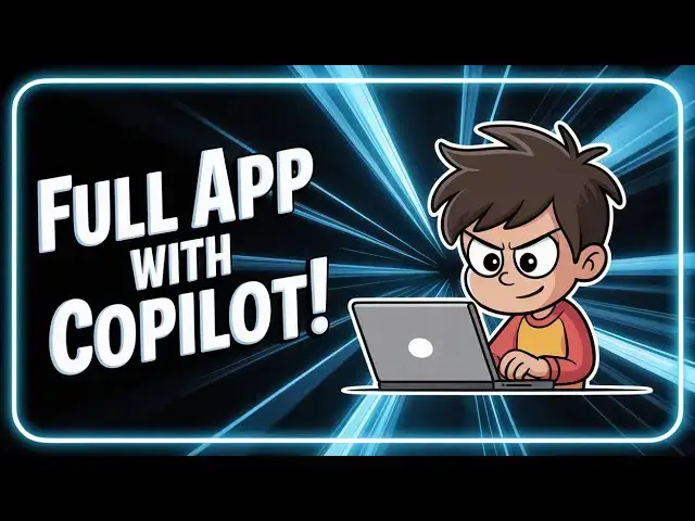 Video thumbnail for Can GitHub Copilot Really Code a Full App in Visual Studio Code ? I Tried It – Here’s What Happened!