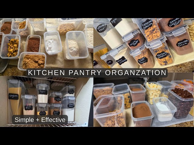Video thumbnail for Simple Kitchen Pantry Organization for Busy Moms & Homemakers