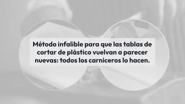 Video thumbnail for Tabla de cortar de cocina, el secreto de los carniceros para que vuelva a parecer nueva