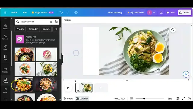 Video thumbnail for How to Make Cooking Thumbnail for YouTube Videos in canva