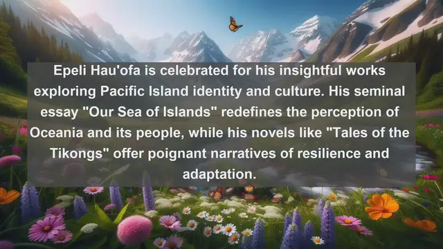 Video thumbnail for Exploring Literary Legacy: Top 10 Famous Writers from Fiji