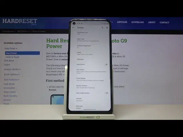 'Video thumbnail for How to Change Screen Timeout in MOTOROLA Moto G9 Power: - Adjust Display Settings'