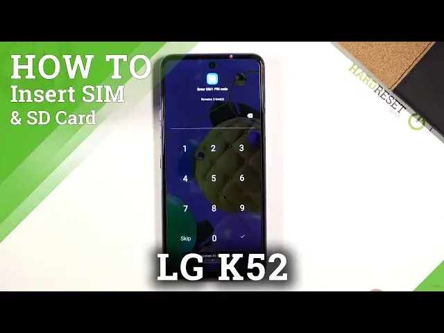 Video thumbnail for How to Insert Nano SIM & Micro SD Cards in LG K52 – Network Connection / External Storage