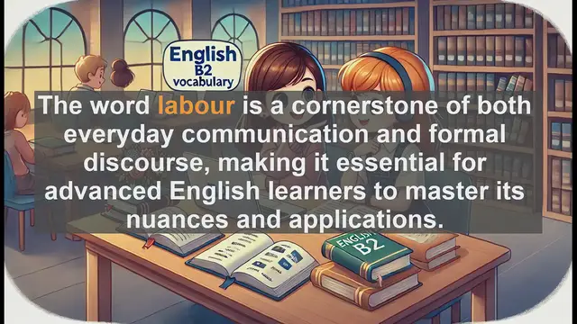 Video thumbnail for 1500 Must Know CEFR B2 Vocabulary - Understanding 'Labour': A Key Word for Advanced English Learners