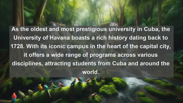 Video thumbnail for Unveiling Academic Gems: Top 10 Favorite Universities in Cuba