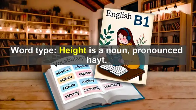 Video thumbnail for 2500 Must Know CEFR B1 Vocabulary - Height: More Than Just a Measurement