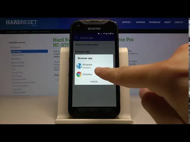 Video thumbnail for How to Change Default Apps in Kyocera DuraForce Pro - Manage App Preferences