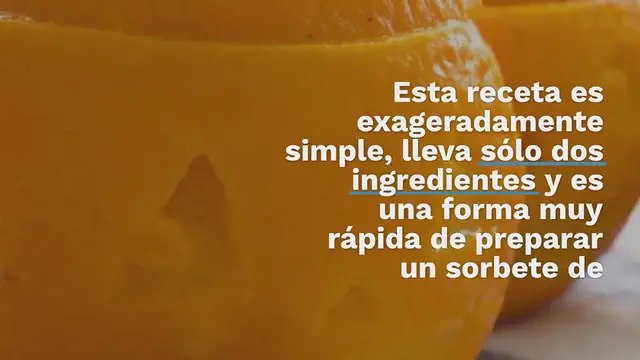 Video thumbnail for Sorbete de Naranja