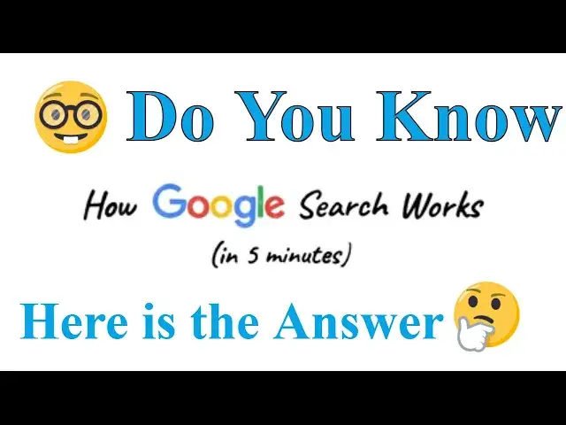 'Video thumbnail for How Google Search Works (Google Search Engine Working) #GoogleSearch 2024'