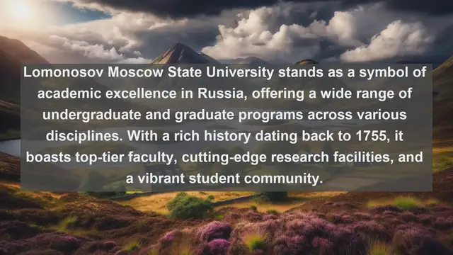Video thumbnail for Exploring Excellence: Top 10 Favorite Universities in Russia