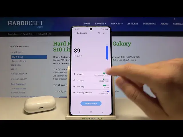 'Video thumbnail for How to Turn Off Slow Charging in Samsung Galaxy S10 Lite - Access Battery Settings'